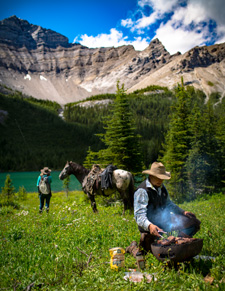 Canada-Alberta-Banff  - Wilderness Tenting Ride